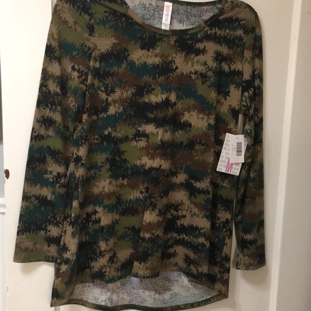 Lularoe lynnae Camo print size med